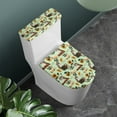 thumbnail image 2 of FORUDESIGNS Owl Book Sunflower Print Toilet Lid Cover Toilet Tank Cover 2 Pieces Non-Fading Toilet Lid Protector, Machine Washable Seat Covers for Bathroom Decoration Accessories, 2 of 8