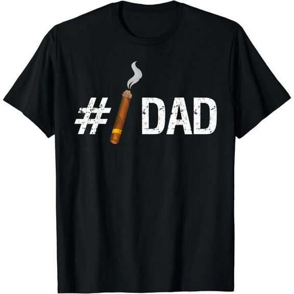 New #1 Dad Funny Fathers Day Cigar T Shirt mens t shirt，black，women，funny，misfits，men，journey