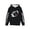 Black, variant on Toddler Boys Hoodies Rugby Print Kids Hooded Soft Pullover Jacket Casual Sweatshirts Cute Trendy Y2K Clothes Size 3-4T