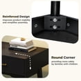 thumbnail image 3 of LAZZO 40” Small Writing Desk with Drawers, Modern Vanity Desk for Home Office and Small Spaces, Black, 3 of 7