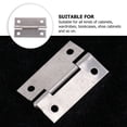 thumbnail image 4 of Hytrove 40Pack Door Hinges Iron Silver Flat For Shoe Cabinets, 4 of 6