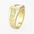 thumbnail image 5 of Mens Gold Rings Stainless Steel Masonic Anillo Oro Compromiso Regalo Para Hombre Acero Inoxidable, 5 of 6