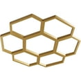 thumbnail image 2 of 20"OD x 8 1/2"ID x 1/2"P Florin Architectural Grade PVC Pierced Ceiling Medallion, Gold, 2 of 6