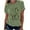 Green, variant on Women Independence Day Crewneck Short Sleeve Tshirt USA Patriotic Graphic Tops Summer Lightweight Beach Shirt Daily Outdoor Sporting Tees