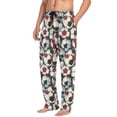 thumbnail image 5 of joogoo Men's Pajama Pants Football Soccer Ball Soft Long Sleep Lounge Pjs Bottoms 2XL, 5 of 7