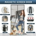 thumbnail image 5 of Kiyuycy Magnetic Screen Door, Durable Fiberglass Mesh, Hands-Free, Self-Sealing, Multiple Sizes and Colors, Keeps Bugs Out, Pet and Kid Friendly 31.5"X82.7", 5 of 12