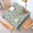 thumbnail image 2 of Pioneer Flower Floral Print Pattern Square Tablecloth, Waterproof Wipeable Spillproof Washable Table Cover for Home Kitchen Party and Daily Decor 60"x60", 2 of 6