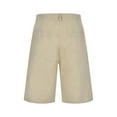 thumbnail image 6 of Men's Linen Shorts - Elastic Waist Casual Beach Pants with 7" Inseam, 6 of 6