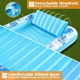 Inflatable Tanning Pool Lounger Float for Adults, 85