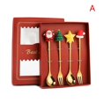 thumbnail image 2 of 4PCS6PCS Christmas Gift Cutlery Spoon Fork Set Elk Tree Dessert Spoon Fruit Fork, 2 of 5