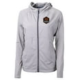 thumbnail image 2 of Women's-Cutter & Buck  Gray Houston Dynamo FC Adapt Eco Knit Hybrid Recycled Raglan Full-Zip Jacket, 2 of 3