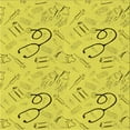thumbnail image 1 of Ahgly Company Machine Washable Indoor Square Transitional Canary Yellow Area Rugs, 4' Square, 1 of 7