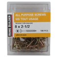 thumbnail image 2 of 100 Pack #8 x 2-1/2" Yellow Zinc All Purpose Screws, 2 of 2