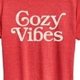 thumbnail image 3 of Instant Message - Cozy Vibes - Women's Short Sleeve Graphic T-Shirt, 3 of 6