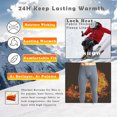 thumbnail image 4 of 2 Pack Thermal Underwear for Men, Thermal Pants for Men Fleece Lined Long Johns Bottoms Cold Weather Base Layer for Running Skiing, 4 of 6