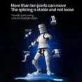thumbnail image 3 of Titan 13 Action Figure,Stikbot Toys with Weapon Accessories, T13 Action Figure Robot,Multi-Jointed Movable Stick Bots Articulated Robot Dummy, No Collector Should Miss It (White), 3 of 7