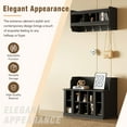 thumbnail image 5 of Harper & Bright Designs Hall Tree with Wall Mounted Coat Rack Cabinet, Modern Style Shoe Storage Bench with Shelves and 4 Hooks, Entryway Organizer for Hallway Mudroom Foyer, Black, 5 of 12