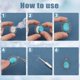 thumbnail image 4 of Kit para hacer aretes de cuentas turquesas (1 caja), 12 pares de aretes colgantes, colgante de aleación, dijes de hojas, cuentas turquesas, alfileres de ojo, ganchos para aretes., 4 of 6