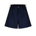 thumbnail image 5 of Wdfiry Womens Casual Shorts Pull On High Rise Bermuda Shorts Flat Front Solid Shorts for Womens, 5 of 7
