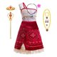 thumbnail image 1 of Vestido de la película Disney Moana 2 de 2024 para niña, vestido de princesa Vaiana para cosplay, vestido de fiesta de Navidad para niños, vestido de baile con cerdo y pollo, 1 of 5