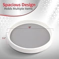 thumbnail image 5 of Lazy Susan Turntable 12 Inch, Non-Skid Lazy Susan Cabinet Organizer, 360 Degree Rotating Turn Table for Kitchen, Countertop, Pantry, Refrigerators, Vanity, White & Grey, Pack of 4 - by RamPro, 5 of 8