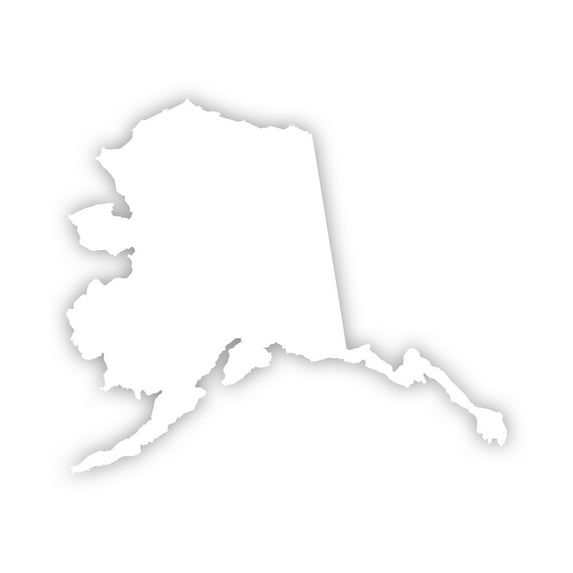 Alaska Shaped Sticker Decal Die Cut - Self Adhesive Vinyl - Weatherproof - Made in USA - Many Color and Sizes - ak state alaskan