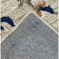 thumbnail image 5 of LR Home Jacobean Cream / Blue 7 ft. x 9 ft. Traditional Floral Wool Area Rug, 5 of 7