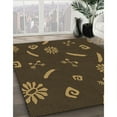 thumbnail image 2 of Ahgly Company Indoor Square Patterned Oak Brown Area Rugs, 5' Square, 2 of 6
