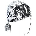 thumbnail image 2 of Zan Headgear Road Hog Flydanna Headwrap Airbrushed fits Eagle™ (OSFM, White Airbrushed fits Eagle™), 2 of 6