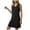 Black, variant on felwors V-Neck Summer Casual Beach Dress for Women 2025 Vacation Women's Sleeveless Sundress with Split Blue, S