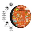 thumbnail image 5 of Easygdp Hello Summer Automobile Tire Dust Cover, 14-17in Spare Tire Cover Universal Fit for Trailer, Car, Truck, SUV, Jeep - 14 inch, 5 of 9