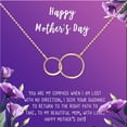 thumbnail image 2 of Mother's Day Gift Box Necklace for Mom, Gift Box for Her, Mother's Day Jewelry for Her, Stainless Steel Necklace for Mom, Necklace and Card [Rose Gold Infinity Ring, 18" Chain], 2 of 3