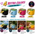 thumbnail image 6 of Retro Mini Cooler for 4 Cans, Vintage Mini Fridge Beverage Cooler, Drink Cooler for Beach, Parties & Picnics, Portable Cooler Box for 12 Oz & 16 Oz Tall Cans, 6 of 7