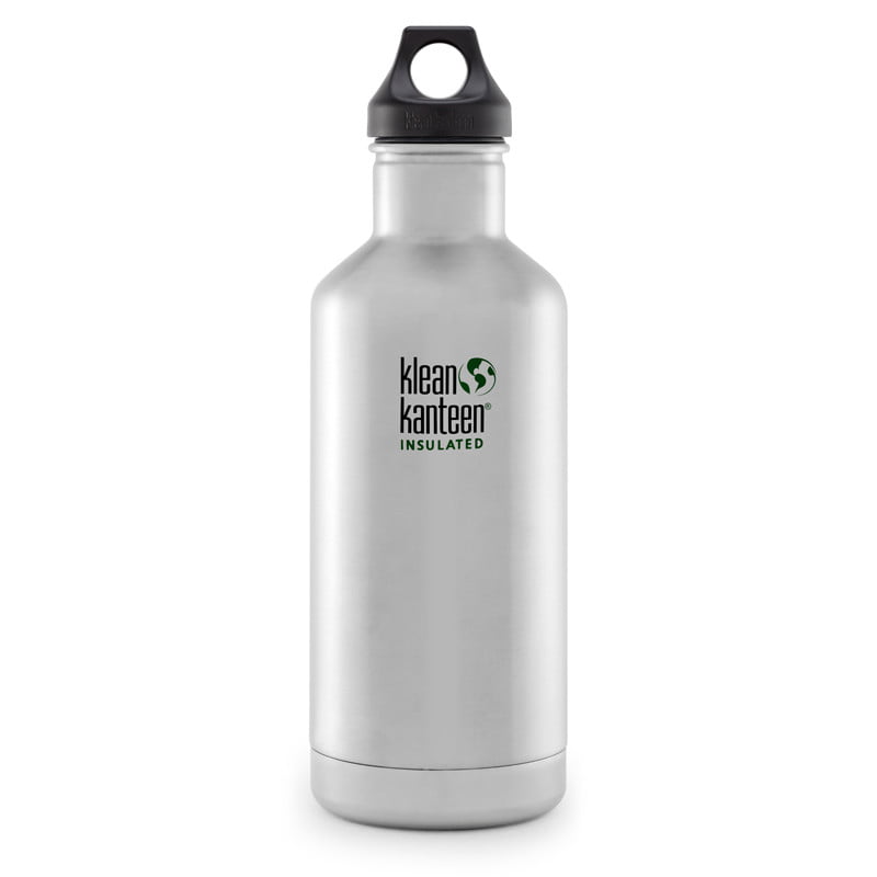 Klean Kanteen Classic Double Wall Vacuum Insulated Stainless Steel Water Bottle with Leak Proof Loop Cap