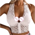 thumbnail image 4 of Tbopshirt Smooth Comfort Woman's Lace Straps Wire-Free Beauty Back Wrap Hollow Out Bra Underwear, 4 of 5
