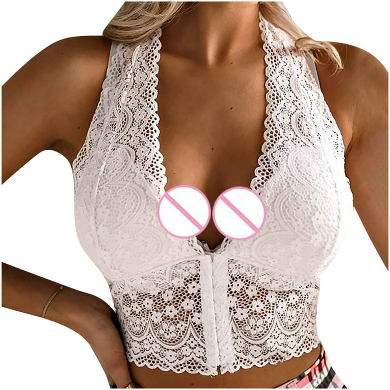 Sexy Lingerie for Women Strapless Bras for Women Fashion Woman's Lace  Straps Beauty Back Wrap Hollow Out Bra Underwear Strapless Bra Lingerie Set  on Sales White,2XL 
