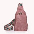 thumbnail image 3 of Bolso Cruzado Al Aire Libre Retro Europeo Y Americano Bolso Pecho Informal para Mujer Rosa, 3 of 9