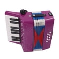 thumbnail image 1 of Acordeón piano acordeón de entrada nivel 17 teclas 8 llaves de graves abds con correa retráctil regalo portátil, 1 of 7