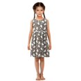 thumbnail image 6 of Girls Dress Halloween Ghost Stars Sleeveless Dress for Girls Hem A-Line Casual Sundress, 6 of 7