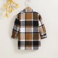 thumbnail image 2 of WOLLED Little Girls Tweed Coats Toddler Kids Button Plaid Jacket Baby Fall Winter Long Sleeve Outerwear for 4-7 Years, 2 of 8