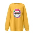 thumbnail image 5 of Lorytime Sweatshirts for Women Oversized Christmas Santa Claus Plush Shirt Crew Neck Long Sleeve Pullover Loose Tops, 5 of 5