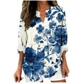 thumbnail image 2 of Qepwscx Womens Shirts Long-Sleeve V-Neck Graphic T-Shirt Going Out Tops Floral Print 2025 Blouse Basic Tees Loose Fits Casual Sweatshirt Ladies Pullover Shirts Tops for Women Plus Size L_XXXXXL, 2 of 5