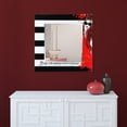 thumbnail image 3 of Empire Art Direct "Fashion" 24" Square Beveled Wall Mirror on 36" Square Printed Tempered Art Glass - 36 x 36, 3 of 9