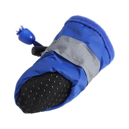 Raindrops 4 Pcs Dog Waterproof Boots Shoes for Winter down Booties Puppy