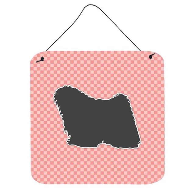 Puli Checkerboard Pink Wall or Door Hanging Prints
