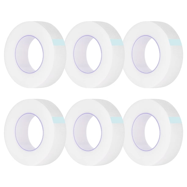 Cinta adhesiva para pestañas Kirecoo, 6 rollos, 9 m/10 yardas, transparente