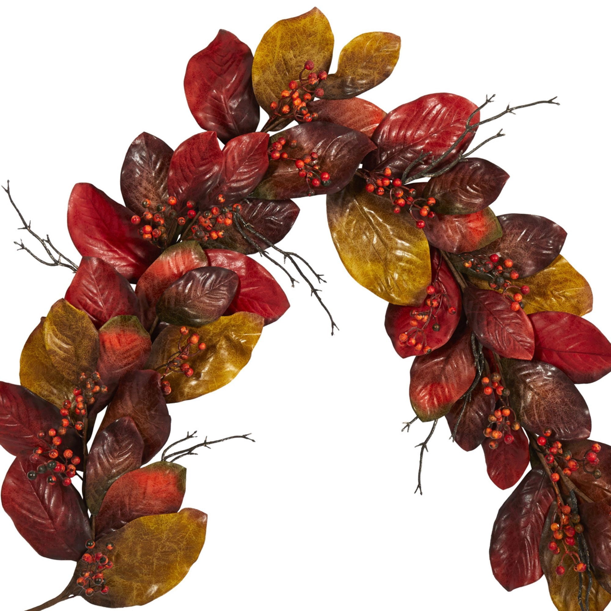 Nearly Natural Plastic Wreath, 18.00" (Assorted Colors)