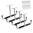 thumbnail image 2 of Flynix 4 Pieces Overhead Garage Storage Hook Display Rack Utility Hanger,Ceiling Hanger silver, 2 of 9