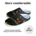thumbnail image 6 of Disketp Spooky Halloween Women's Men's Slippers Plush Slip-On House Slipper for Winter Indoor Soft Cushion Non-slip Fluffy Slides Slippers-37/38, 6 of 7