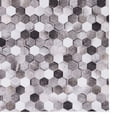 thumbnail image 6 of Contemporary Home Living 3' x 5' Hex Patchwork Area Throw Rug - Gray and Cream, 6 of 7